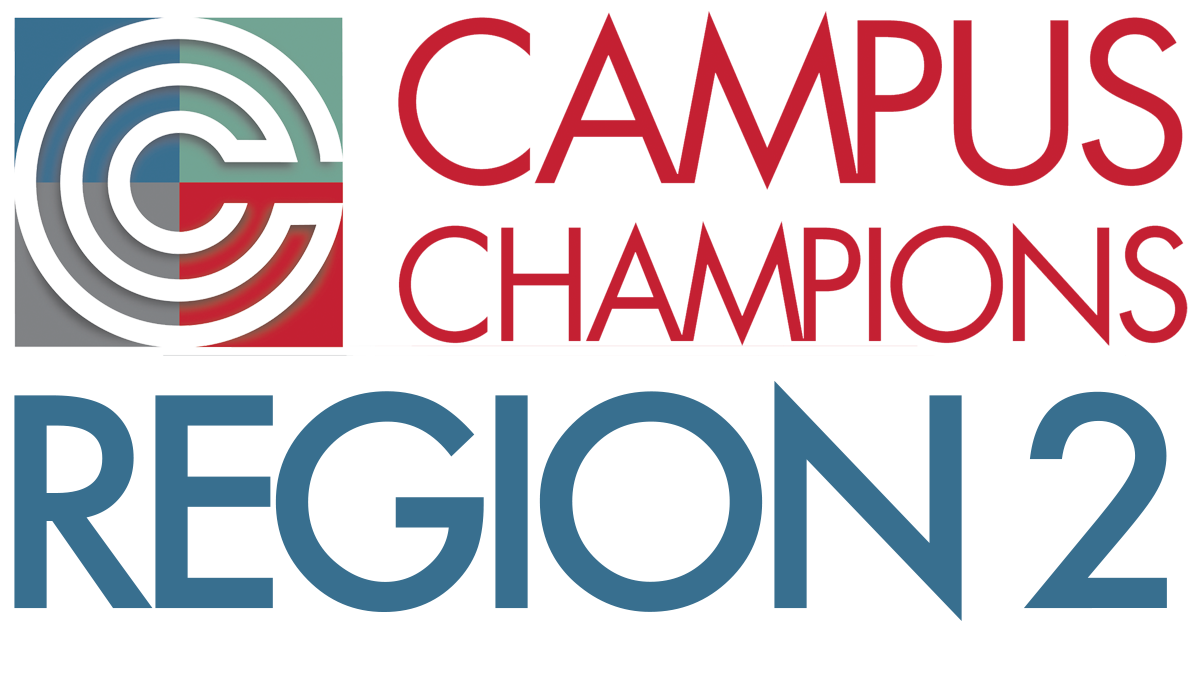 The words Campus Champions Region 2